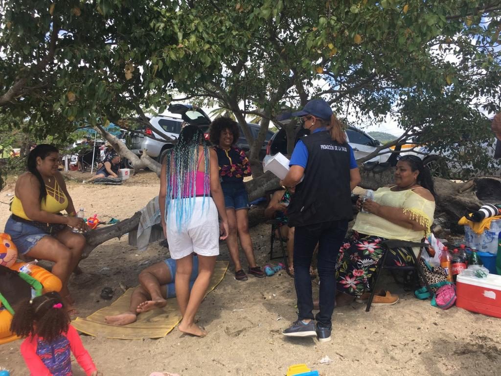 Este domingo, el operativo en la playa de Veracruz se realizó en completo orden. Foto: Cortesía Minsa