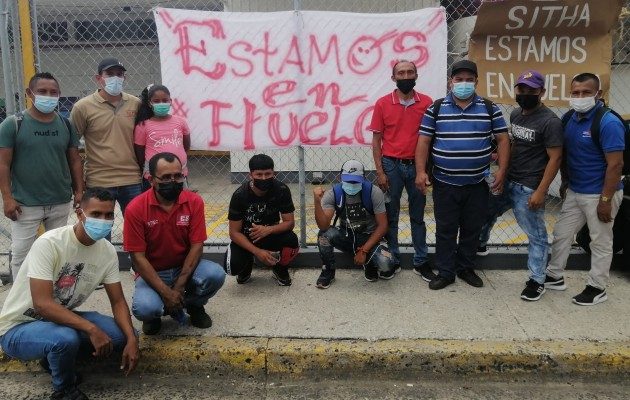 Los trabajadores de Bimbo de Panamá se fueron a un huelga indefinida desde el pasado 9 de marzo. Foto: Cortesía