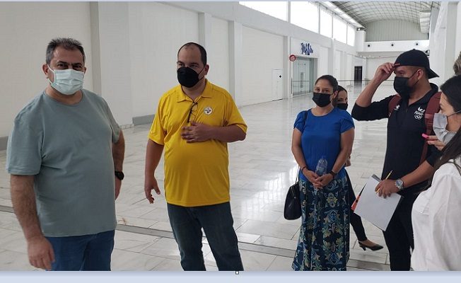 Inspeccionan la sede del Mundial Escolar de Ajedrez. Foto: Cortesía