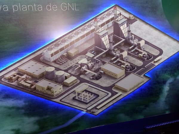 Bosquejo de la generadora Gatún, a base de gas natural, en construcción, aportará 670 megawatts a la matriz energética del país. Foto: Archivo