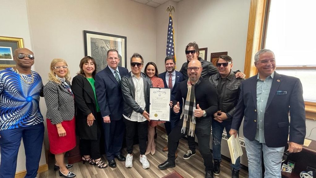 Los Rabanes durante el homenaje. Foto. @losrabanes