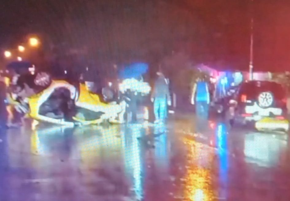 Este accidente múltiple se registró en el sector de Los Algarrobos en el distrito de Dolega. Foto: Mayra Madrid 