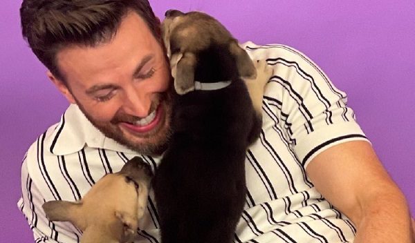 Chris Evans nombró a su perro 'Dodger'. Foto: Instagram