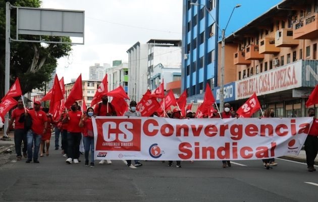 Los sindicalistas expresaron que los exorbitantes precios del combustible afecta principalmente a la clase trabajadora. Foto: Cortesía