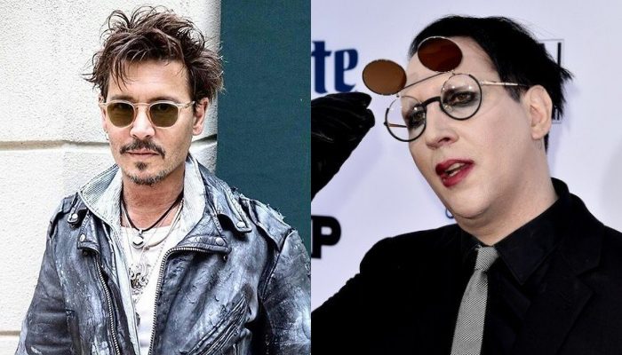Johnny Depp y Marilyn Manson. Foto: Archivo 
