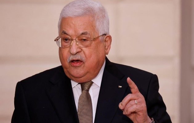 El presidente de la Autoridad Nacional Palestina, Mahmud Abás, acusó a Israel de cometer un "Holocausto".  Foto: EFE