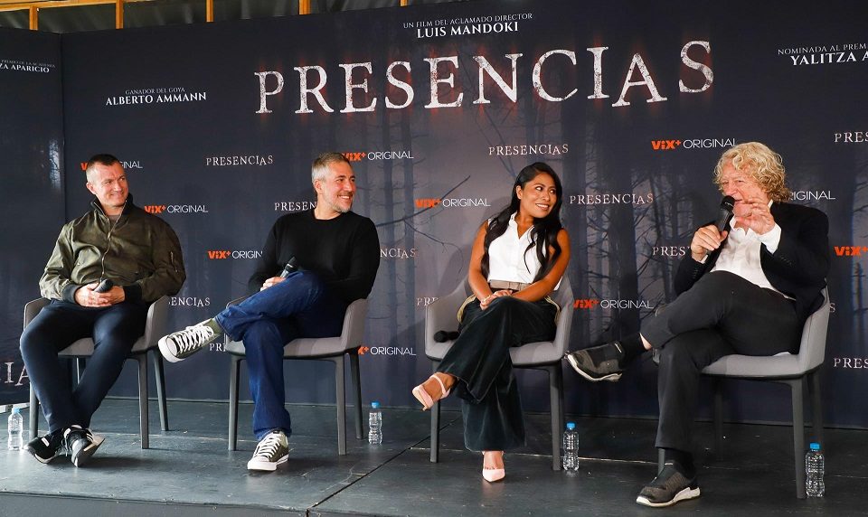 Yalitza Aparicio durante la presentación de la cinta. Foto: EFE