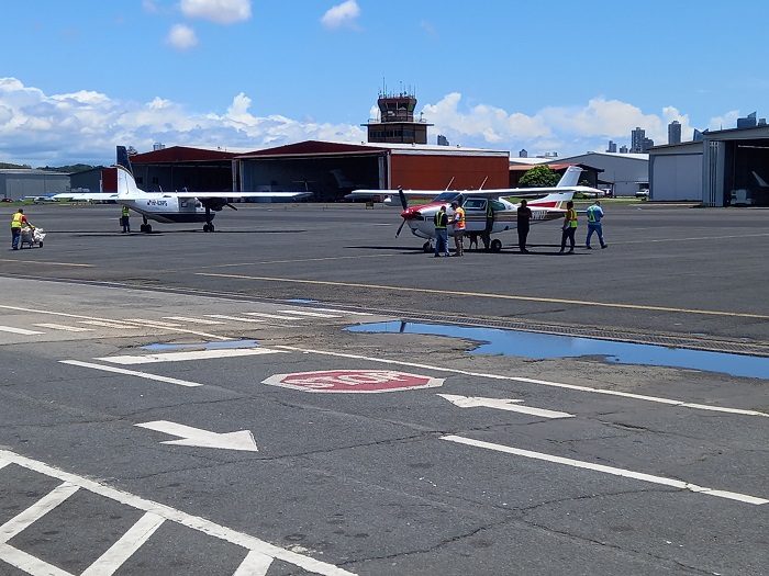 Antes de que el aeropuerto de Paitilla, esta pista era utilizada para carreras de autos. Foto: Francisco Paz