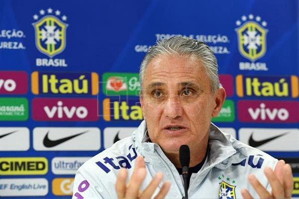 Tite, técnico de Brasil. Foto:EFE