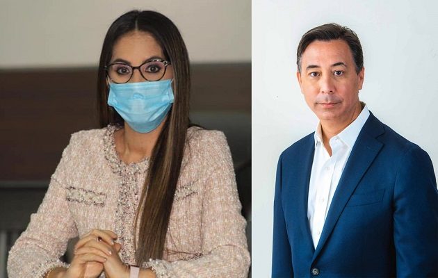 Zulay Rodríguez y Melitón Arrocha lideran la recolección de firmas. Foto. Cortesía