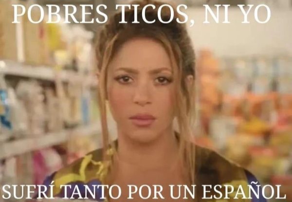 Uno de los memes sobre la derrota de Costa Rica. Foto: Instagram