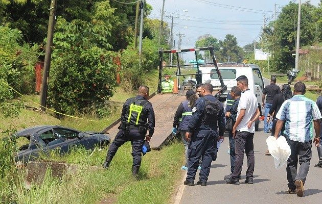 El accidente se registró en la vía principal hacia Nuevo Emperador. Foto: Eric A. Montenegro