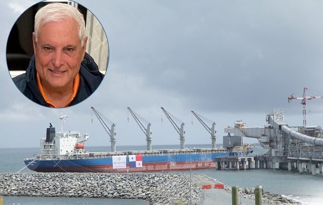 La empresa tiene restricción de carga de concentrado de cobre en el puerto de la mina. Foto: Cobre Panamá