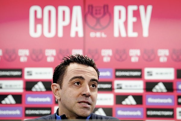 Xavi Hernández es el técnico del Barcelona habla sobre el clásico ante Real Madrid en Copa del Rey. Foto: EFE