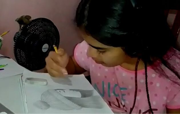 Migdalia, una niña con altas capacidades cognitiva, que desafía su inteligencias y su propia edad. Foto: Cortesía