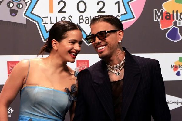 Rosalía y Rauw Alejandro. Foto: EFE / Cati Cladera