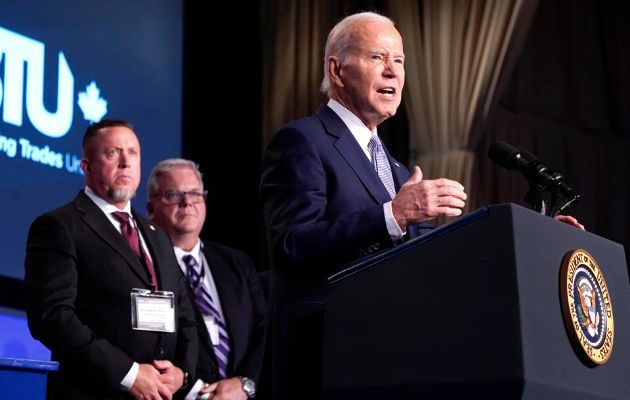 Biden podría batirse en 2024 con el expresidente de EE.UU. Donald Trump (2017-2021). Foto: EFE