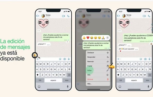 La edición permitirá hacer correcciones sencillas o agregar contexto.