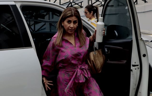 La abogada Gladys Quintero, defensora de Gonzalo Gómez, representante de la empresa Excavaciones del Istmo S.A. Foto: Víctor Arosemena