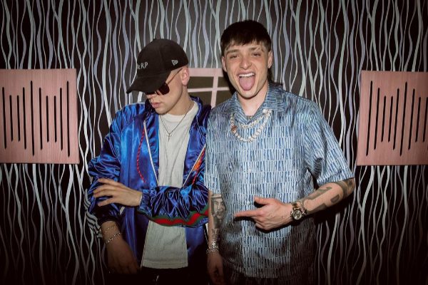 Bizarrap y Peso Pluma. Foto: Instagram / @bizarrap