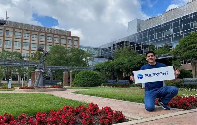 Moisés Chong estudia en la Universidad de Texas, gracias a las Becas Fulbright-Senacyt. Foto: Cortesía/Senacyt