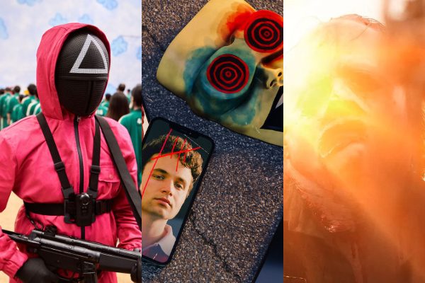 'El juego del calamar', 'Control Z' y 'La masacre de Texas'. Fotos: Netflix