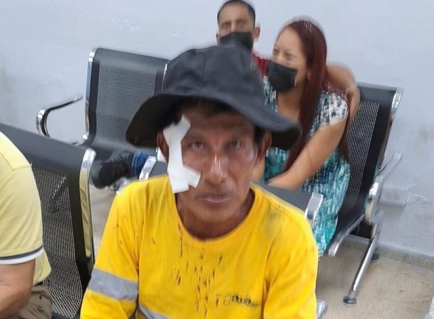 Fue atendido en urgencias del Hospital Manuel Amador Guerrero. Foto: Diomedes Sánchez 