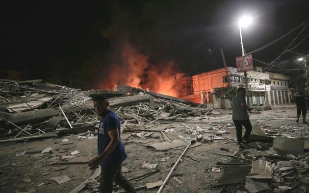 El portavoz de OCHA, Jens Laerke, informó en Ginebra de que el número de desplazados en Gaza ha aumentado considerablemente en las últimas 24 horas superando los 187.000. Foto: EFE