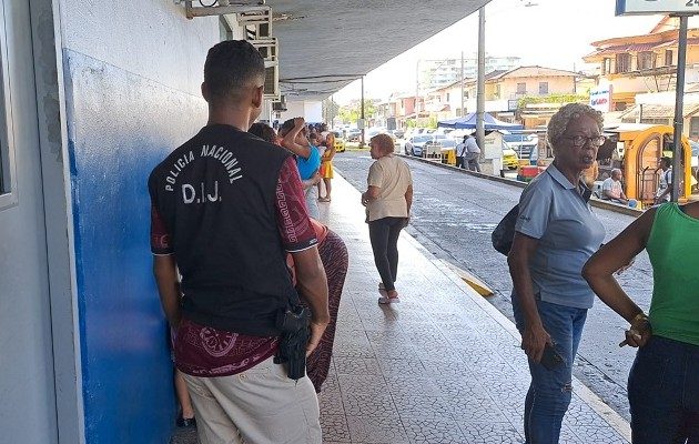 "Nene" fue auxiliado y trasladado hacia urgencias del hospital Dr. Manuel Amador Guerrero, donde se informo su deceso. Foto: Diomedes Sáchez.