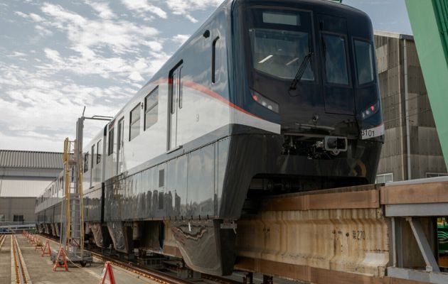 Este tren formará parte de una flota de 26 que operarán en la Línea 3 del Metro de Panamá. Foto: Cortesía