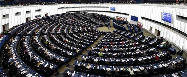 Pleno del Parlamento Europeo en Estrasburgo.
