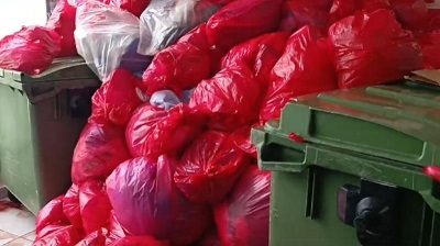 desechos hospitalarios permanecen en varias  de las áreas del hospital doctor Luis "Chicho" Fábrega, Foto: Melquiades Vásquez 