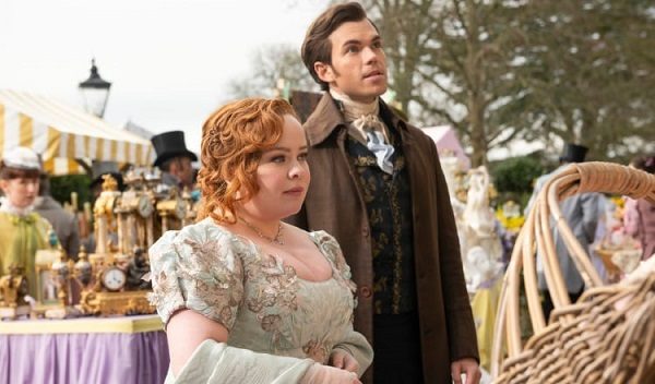 Penélope Featherington y Colin Bridgerton. Foto: Netflix
