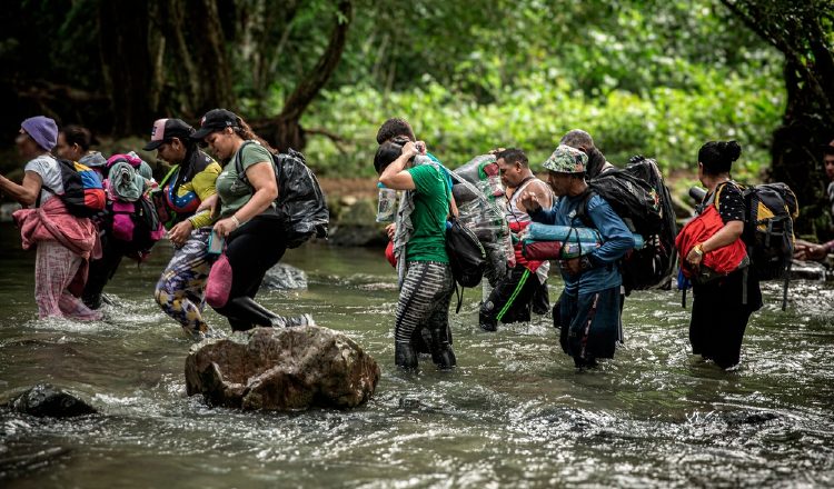 Migrantes que circulan por el Darién en su mayoría son de nacionalidad venezolana. Archivo.