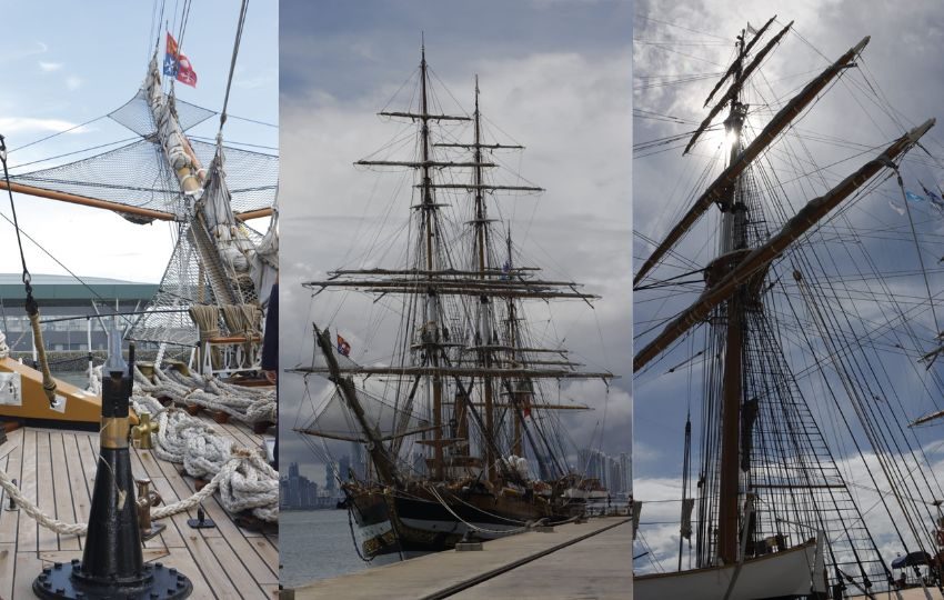 Amerigo Vespucci es el buque insignia de la armada italiana. Foto: Víctor Arosemena