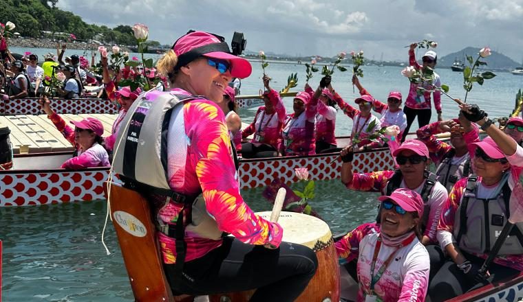 Las carreras de Botes de Dragón estuvo competitiva. Foto: Cortesía