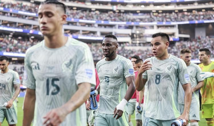 Jugadores de México. Foto: EFE