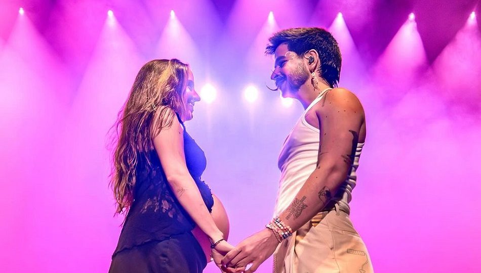 Evaluna y Camilo durante la gira. Foto: @camilo