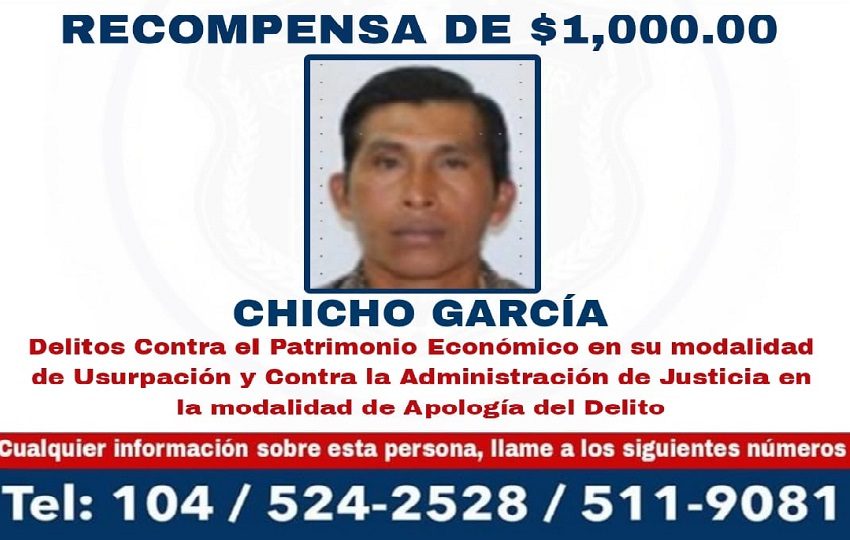 Chicho García García, reconocido dirigente indígena, habría liderado varias protestas contra desalojos de invasores y bloqueos de vías. Foto. Cortesía. Proteger y Servir