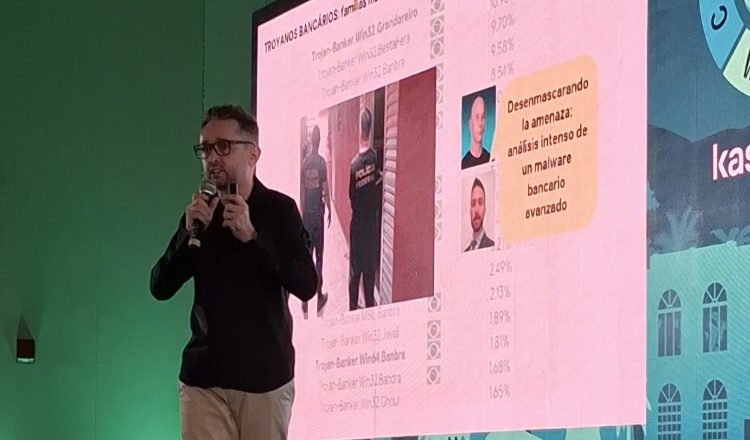 Fabio Assolini presentó del panorama de amenazas en América Latina durante la Cyber Security Week realizada en Cartagena. KL