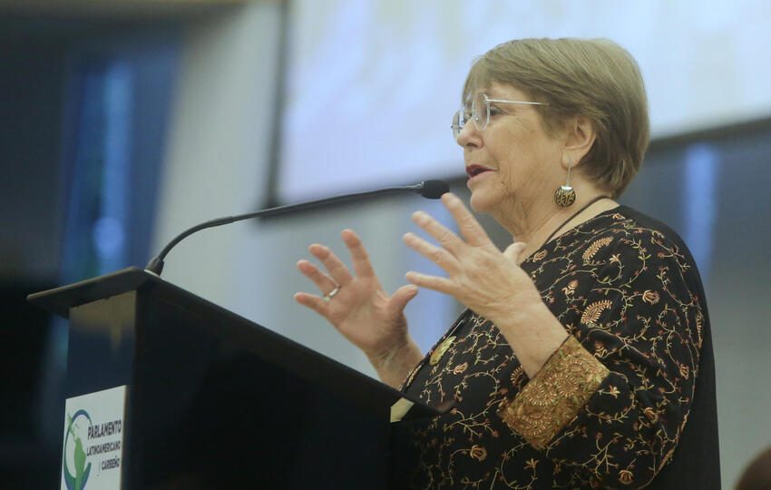 Michelle Bachelet visitó esta semana Panamá. Foto: EFE