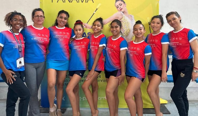 El campamento de gimnasia de realiza en Panamá. Foto: Cortesía