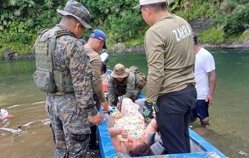 Momentos del rescate. Foto: Cortesía