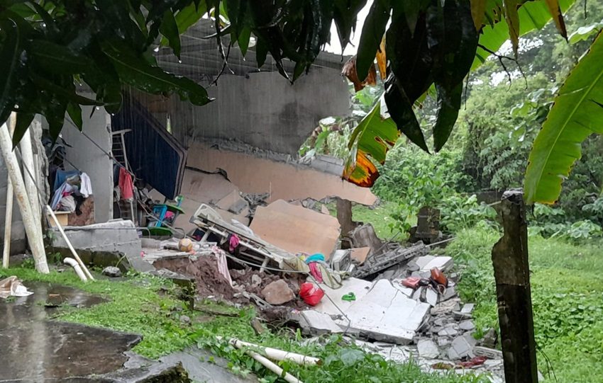 Las autoridades del Miviot apoyarán a las familias afectadas con materiales. Foto.Miviot