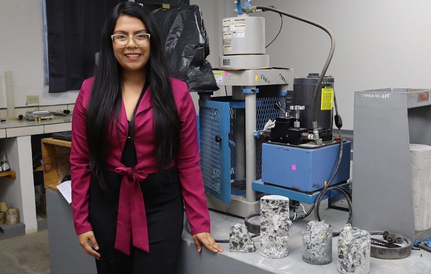  La estudiante Melany Cortés desarrolló un novedoso proyecto. Foto: Cortesía
