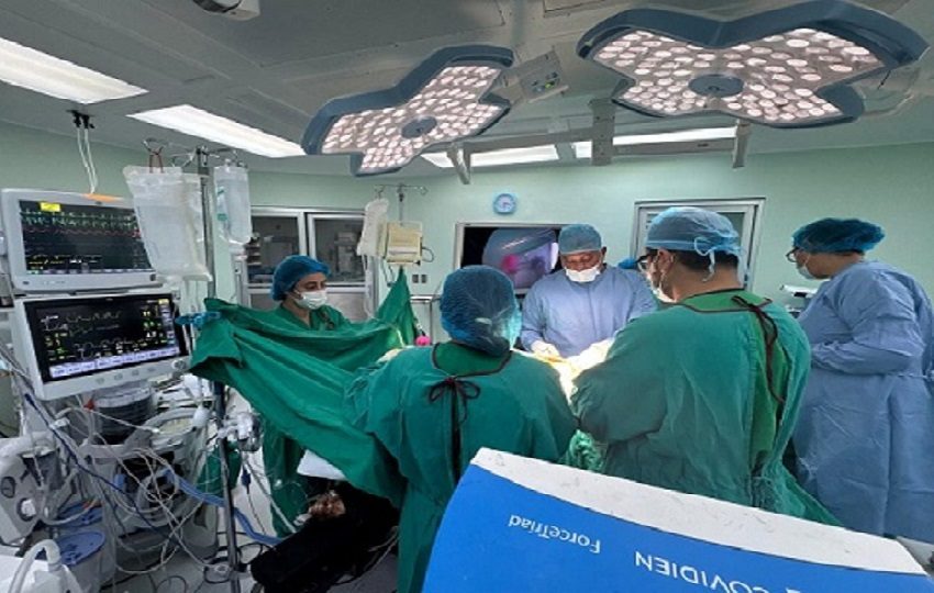 Esta cirugía marca un precedente en la capacidad del sistema de salud en Veraguas. Foto. Cortesía  CSS