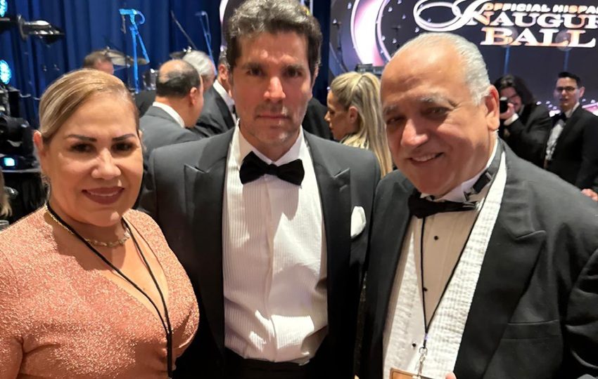 Luis Eduardo Camacho y Shirley Castañedas durante las galas en EE. UU. Foto: Cortesía