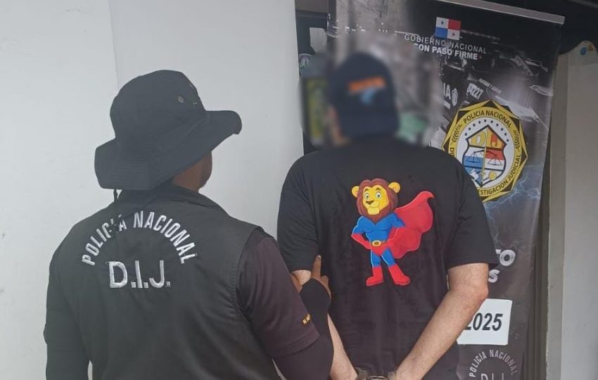 Aprehensión en Las Tablas. Foto: X / @policiadepanama