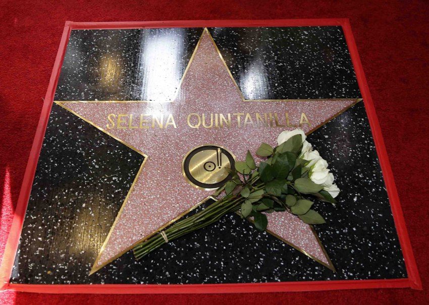 La estrella de Selena Quintanilla en el Paseo de la Fama de Hollywood. Foto: EFE