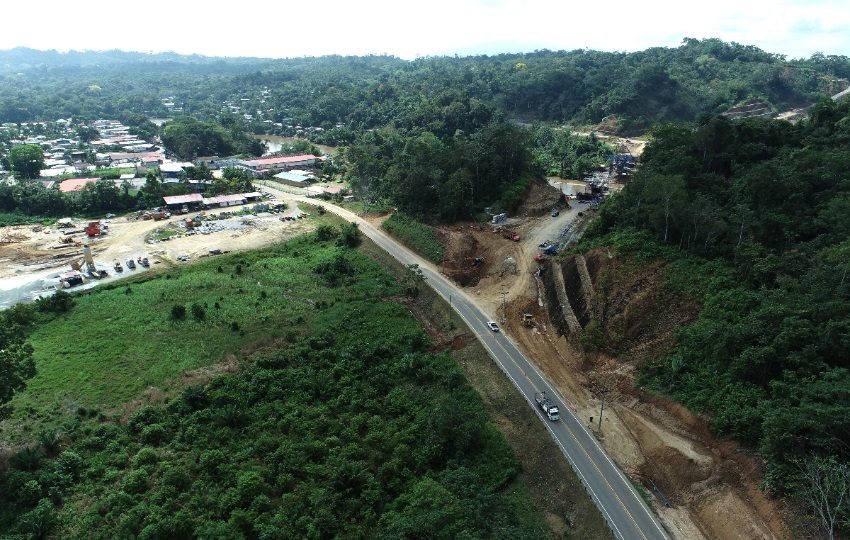 Vista área del proyecto Yaviza-Pinogana en Darién. Foto: Cortesía / MOP